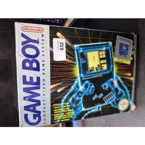 632 - Vintage Original Gameboy Boxed With All Leads