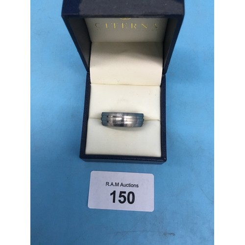 150 - Men's Stamped Titanium Ring