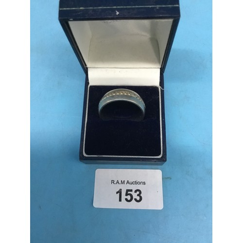 153 - Men's Stamped Titanium Ring