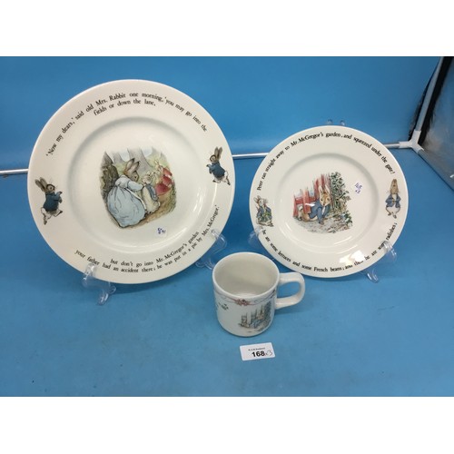 168 - Wedgewood Peter Rabbit Items x3