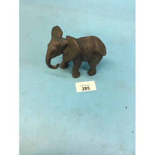 285 - Small Bronze Elephant - Signed JLN - Limited Edition 33/500