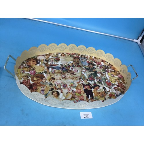 273 - Vintage Twin Handled Tray