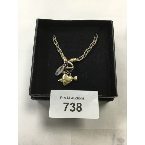 738 - Hult Quist Designer Necklace New With Tag