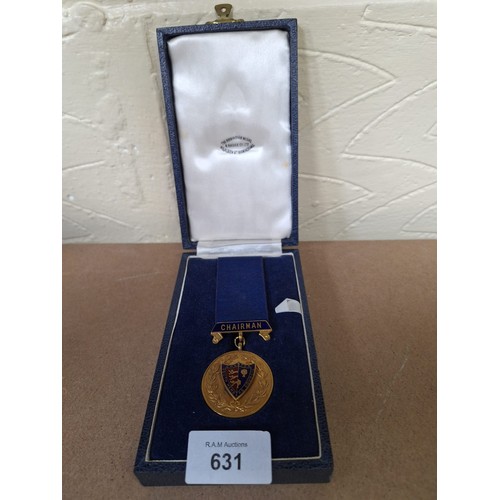 631 - Birmingham Medals Case With a Medal For The Chairman Of Chester