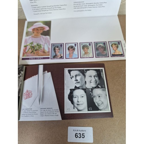 635 - Royal Mail Book Of Stamps and Diana