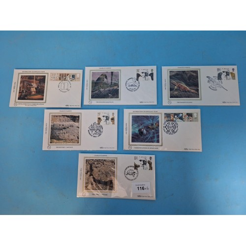 116 - First Day Covers From Benhams Charles Darwin x4 and Technology x2