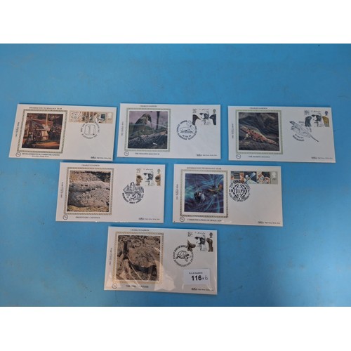 116 - First Day Covers From Benhams Charles Darwin x4 and Technology x2