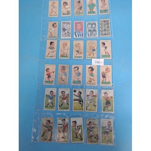 110 - Three Sleeves (30 Cards) Of Football Caricatures From Rip and Mac John Player Cards