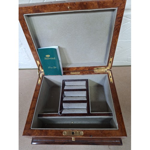 441 - Hillwood Of London Rosewood Jewellery Box