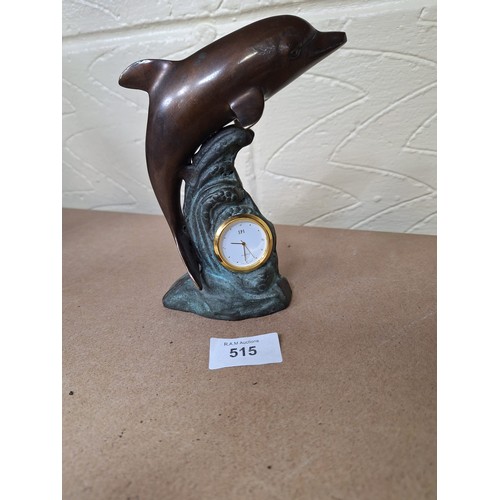 515 - USA SPI Quartz Dolphin Clock