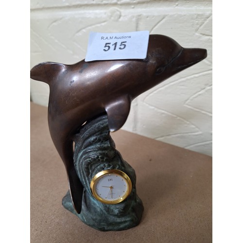 515 - USA SPI Quartz Dolphin Clock