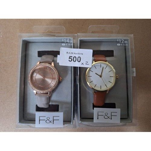 500 - F and F Watches x2 New In The Box