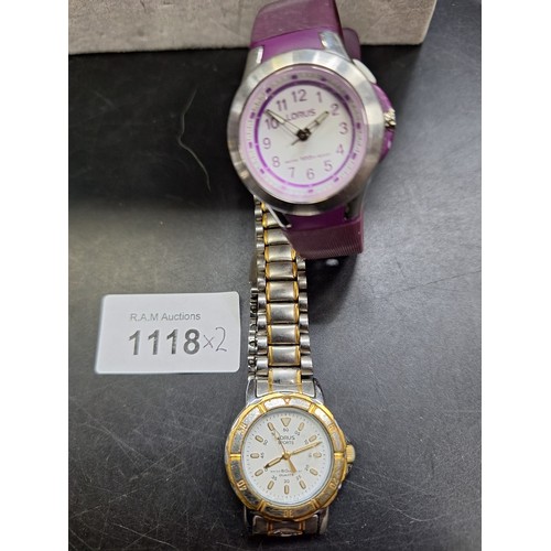 1118 - Lorus Ladies Watches x2 To Include a 2 Tone Watch and a 100m Watch