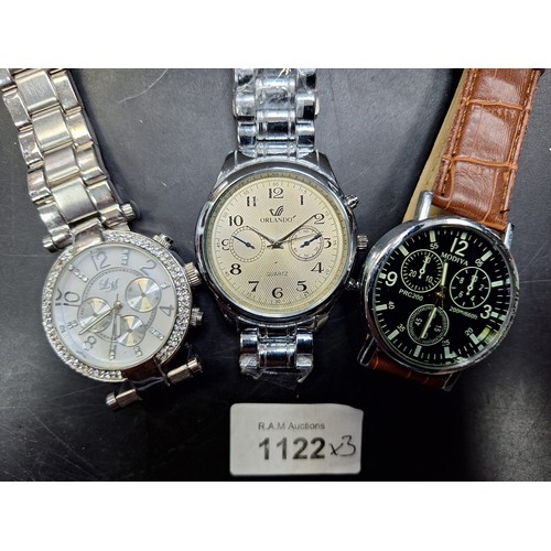 1122 - Designer Watches x3