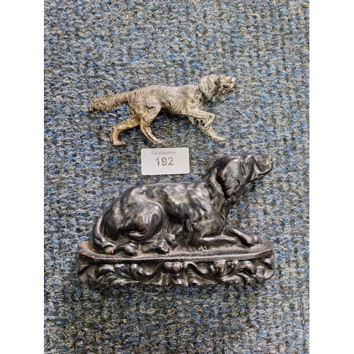 192 - Vintage Labrador Door Stop and Vintage Ceramic Dog