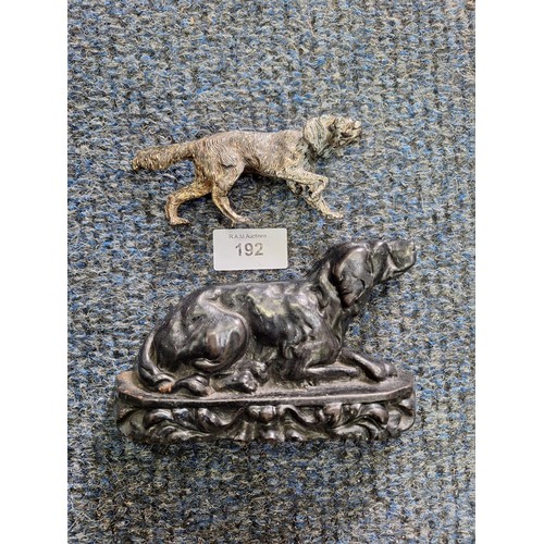 192 - Vintage Labrador Door Stop and Vintage Ceramic Dog