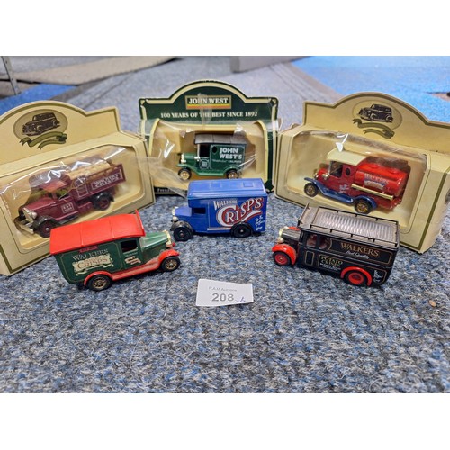 208 - Three Boxed Cars and Three Loose Collectable Cars