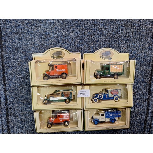 207 - Six Boxed Collectable Cars Days Gone By