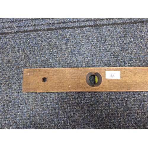 83 - Vintage Rabone Spirit Level 3ft + Early Piece