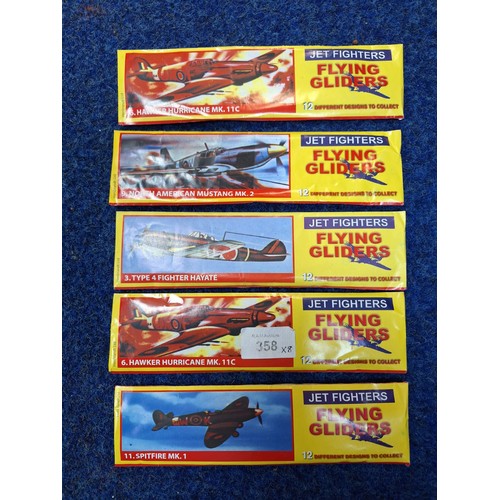 358 - Folder of Match Attax Cards, 5 Unbuilt Gliders and 2 Top Trumps