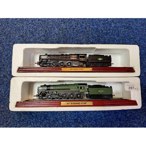 297 - Boxed Model Trains x2 To Include Britannia Class and BR Evening Star