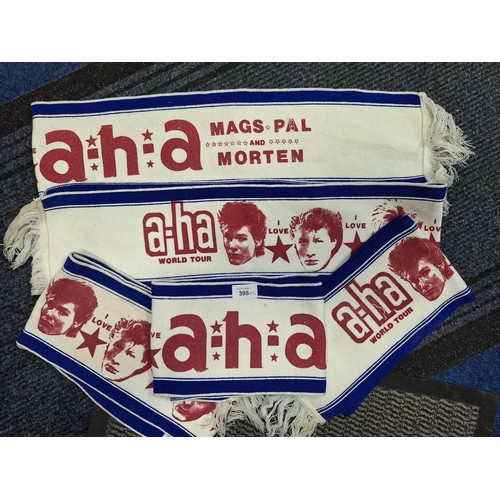 398 - Vintage/Retro Concert Scarves From AHA Band x5