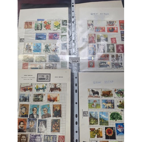 346A - Collection Of British Regiment Badges and Vintage Stamps