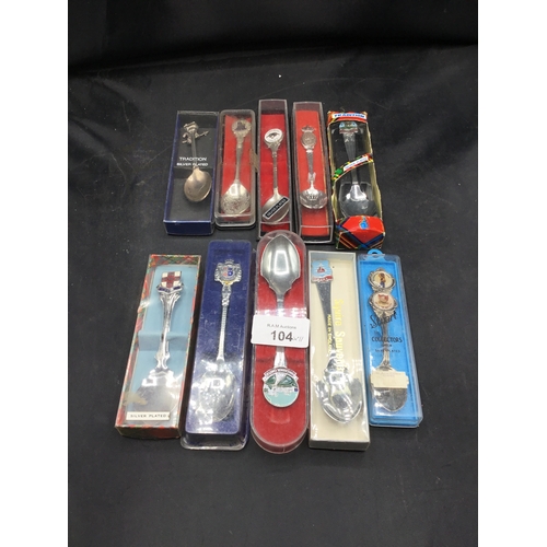 104 - Silver Plated Spoons in Packs x11