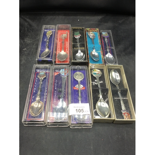 105 - Silver Plated Spoons in Packs x10