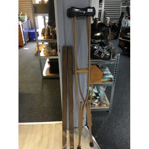 194 - Vintage Stilts and Crutches