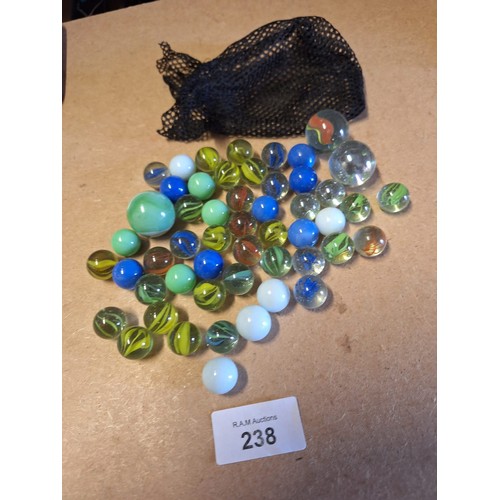 238 - Bag of Vintage and Modern Marbles