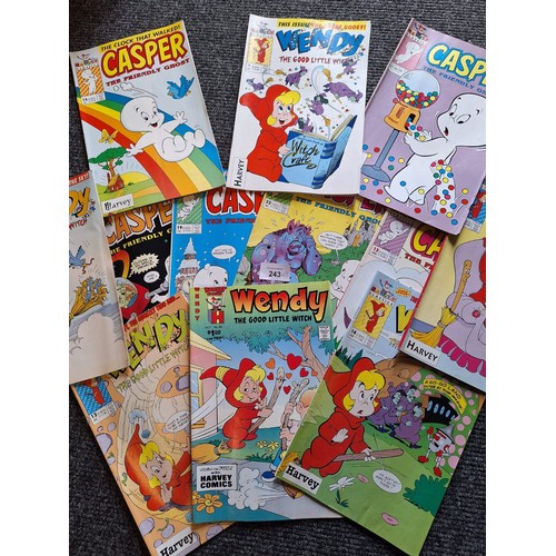 243 - Vintage Comics x12 To Include Harvey's, Casper and Wendy