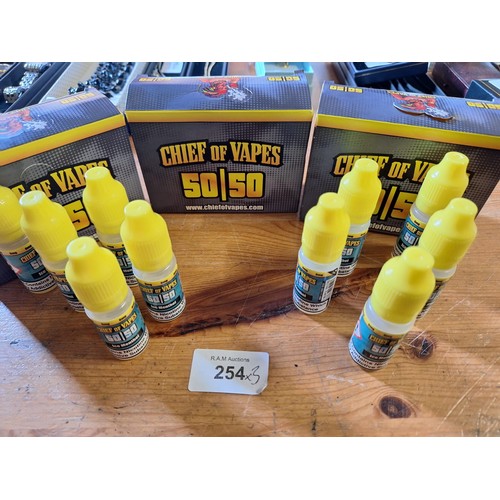 254 - Chief Of Vapes 50/50 Vape Juice x3 Boxes (10 per box)