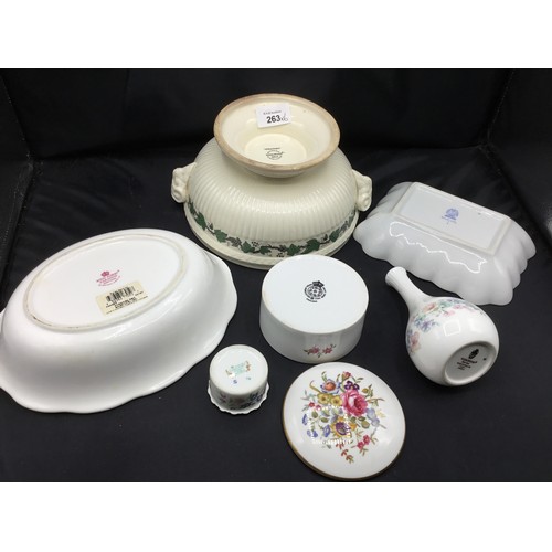 263 - Group Of Mixed China To Include Wedgewood, Royal Albert, Coalport Etc