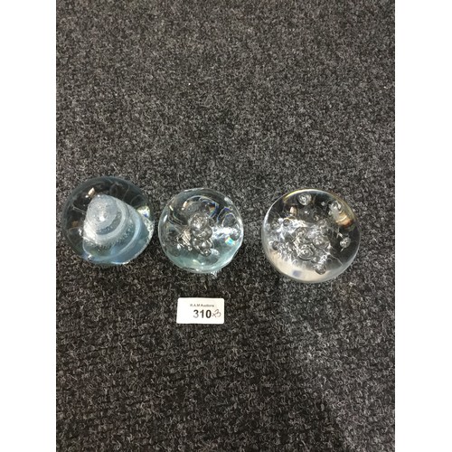 310 - Paperweights x3