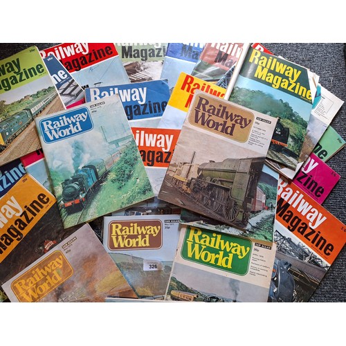 326 - Large Lot of Railway World Magazines x40+