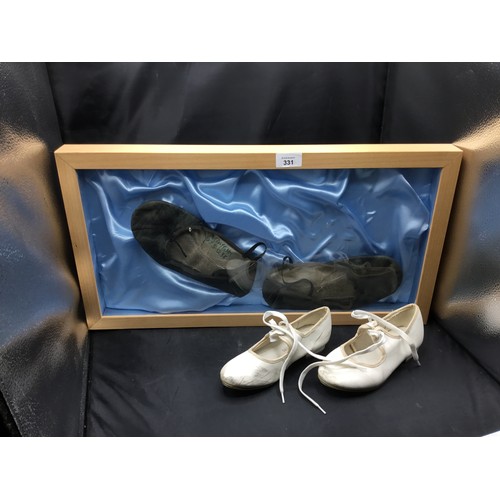 331 - Mark Griffiths Signed and Cased Dance Shoes