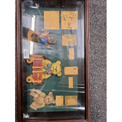 1236 - Vintage Framed and Glazed History of the Teddy Bear