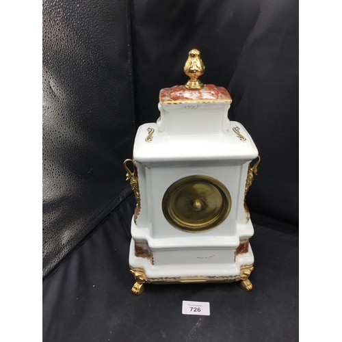 726 - Decorative Italian mantle clock