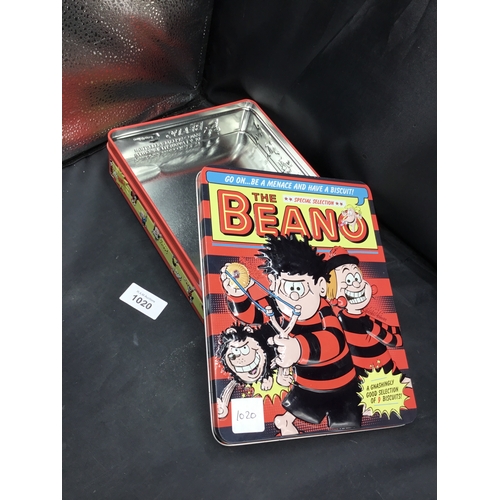 1020 - The Beano collectible biscuit tin