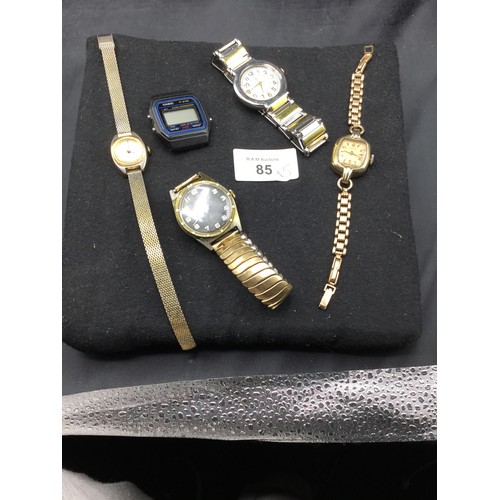 85 - Pad of 5 Watches to Include  Casio, Timer, Timex and Cardinal