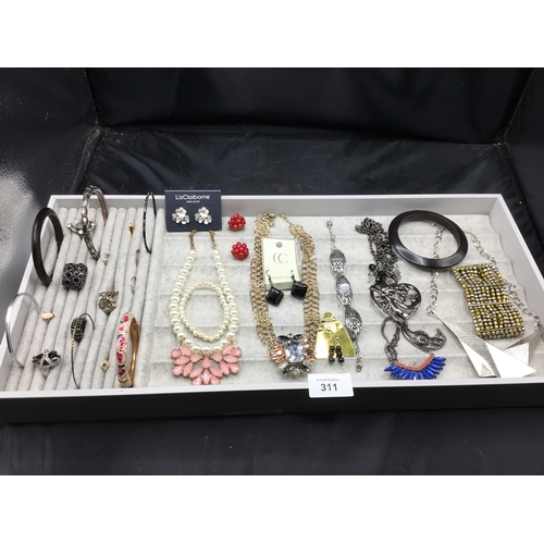 311 - Large tray of f+v jewellery rings,bangles,necklaces,bracelets,earrings