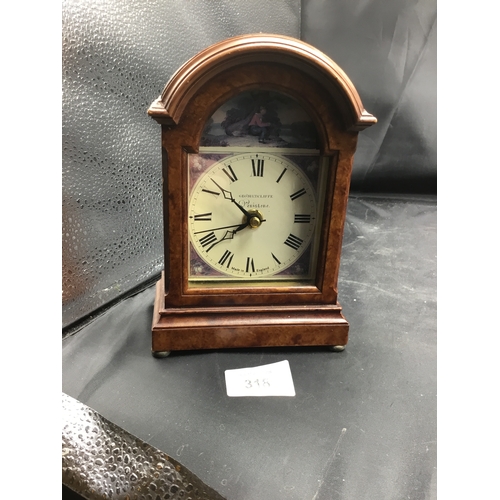 318 - Geobiltcliffe Pearlstone mantel clock