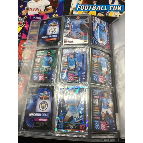 321 - 400+ football cards various unsorted + album with cards