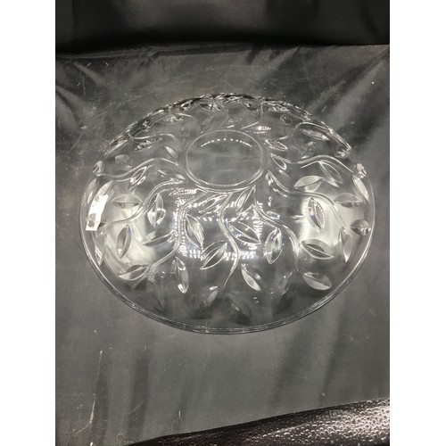 430 - Large glass front dish/bowl 16” diameter