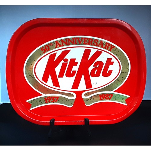 160 - Vintage 50th Anniversary 1937 - 1987 KitKat Metal Tray