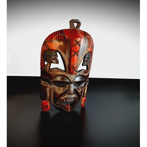 289 - Carved Wooden - Kenyan Tribal Mask