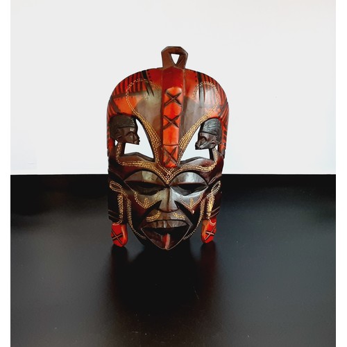 289 - Carved Wooden - Kenyan Tribal Mask