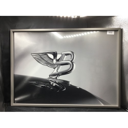 1032 - Framed Bentley picture