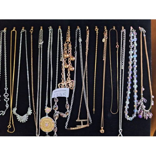 1245 - Stand of Fashion and Vintage Necklaces and Bracelets (stand not included)